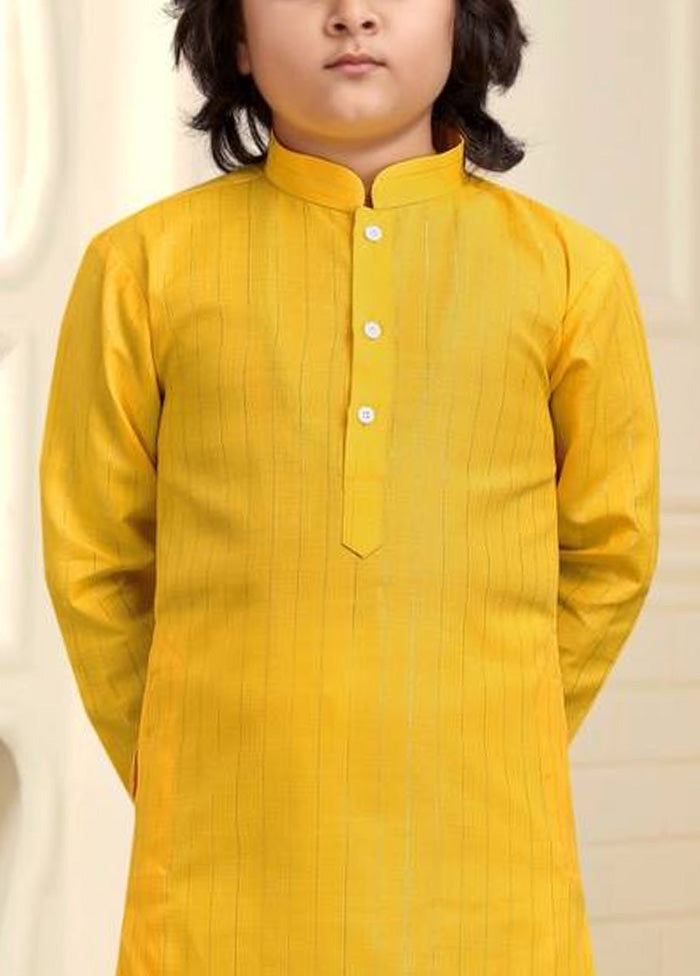 Yellow Pure Cotton Kurta Pajama Set Clearance Ebay