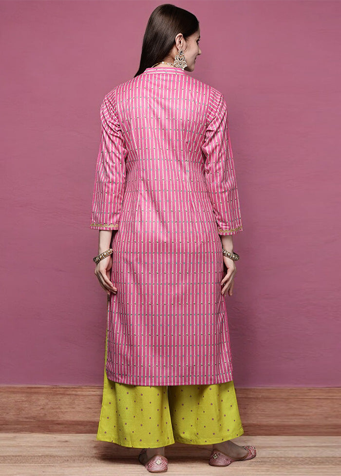 2 Pc Pink Readymade Velvet Kurti Set Free Shipping Factory Outlet