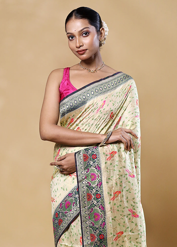 White Dupion Silk Saree With Blouse Piece Quality From China Wholesale