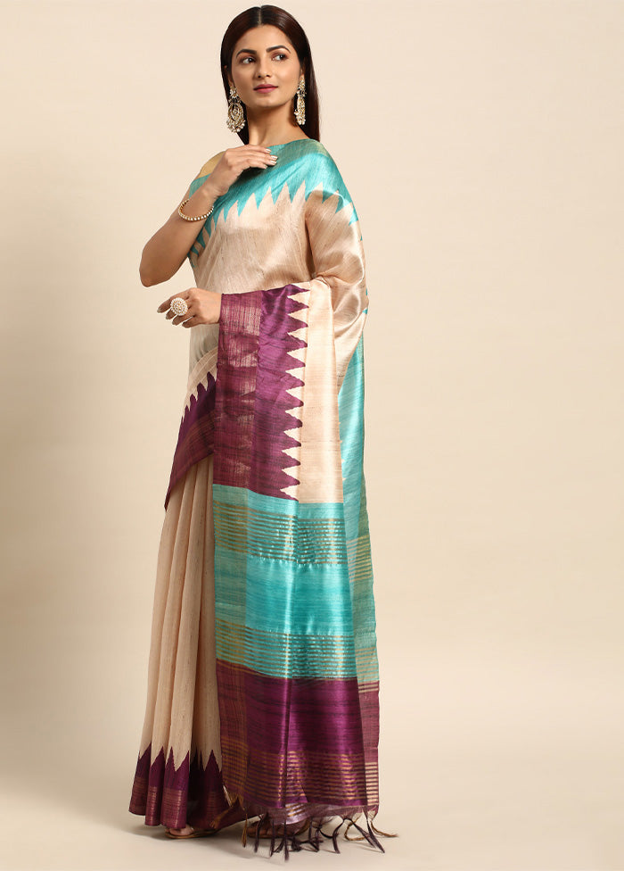 Wine Tussar Silk Saree With Blouse Piece Buy Cheap Largest Supplier