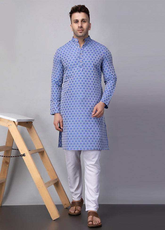 2 Pc blue Viscose Kurta Pajama Set Buy Cheap Wholesale Pice