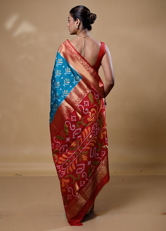 Blue Dupion Silk Saree With Blouse Piece 2025 New Cheap Pice