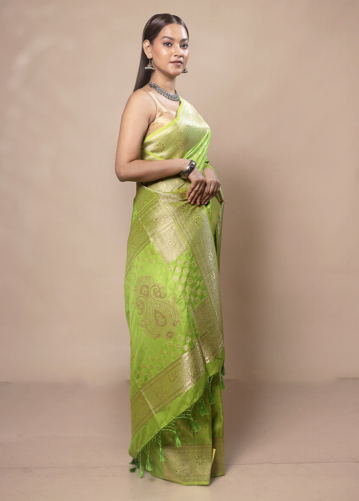 Green Dupion Silk Saree With Blouse Piece Low Pice Fee Shipping Cheap Online