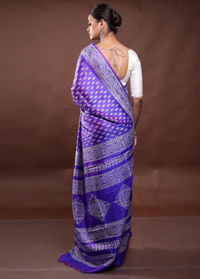 Blue Pure Bishnupuri Silk Saree Without Blouse Piece Clearance Fashionable