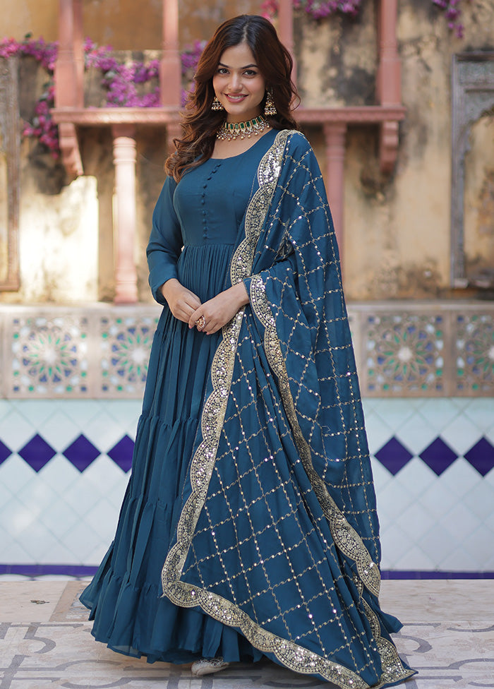 Rama Readymade Georgette Dupatta Indian Dress Sale High Quality