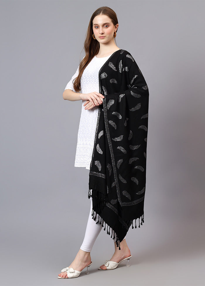 Black Fine Wool Stole Discount From China