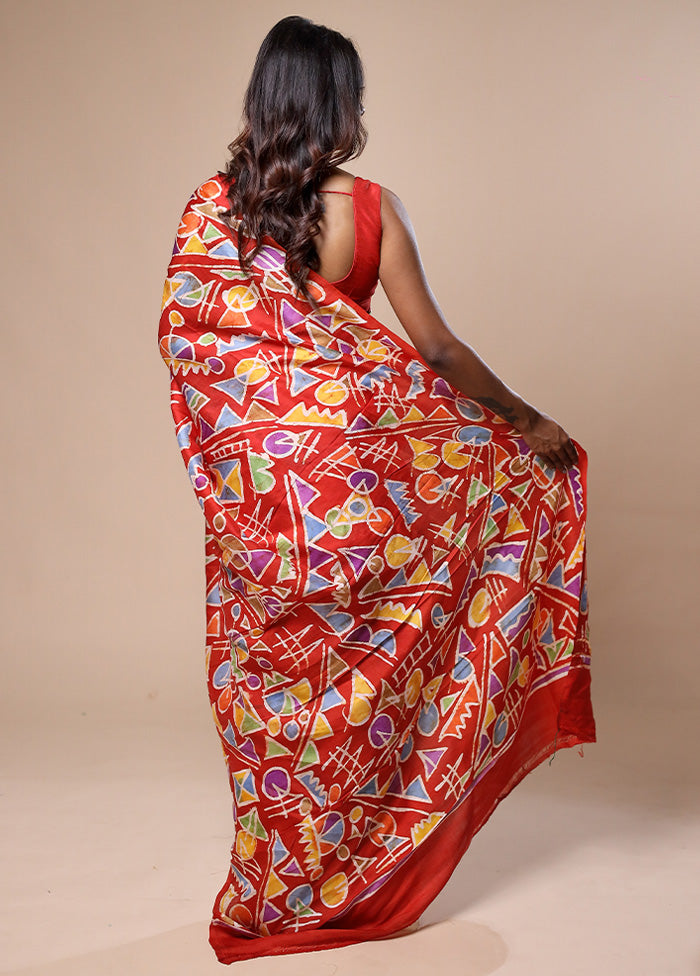 Cream Printed Pure Silk Saree Without Blouse Piece Quality Free Shipping Outlet