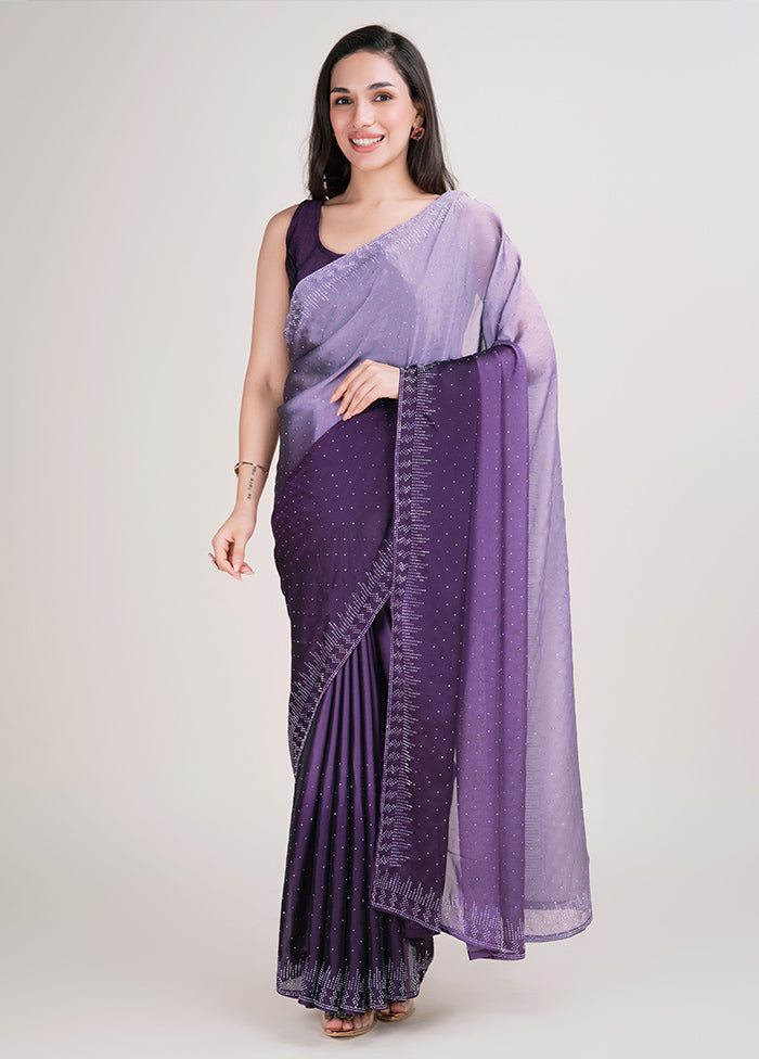 Multicolor Spun Silk Saree With Blouse Piece Supply Online