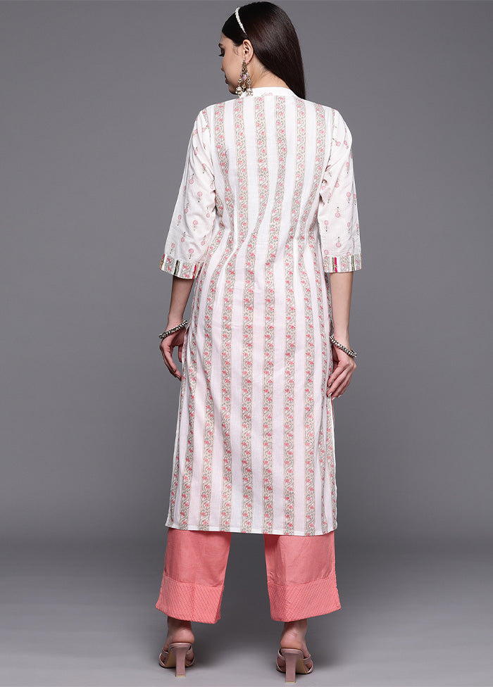 Off White Pure Readymade Cotton Kurti Footaction Online