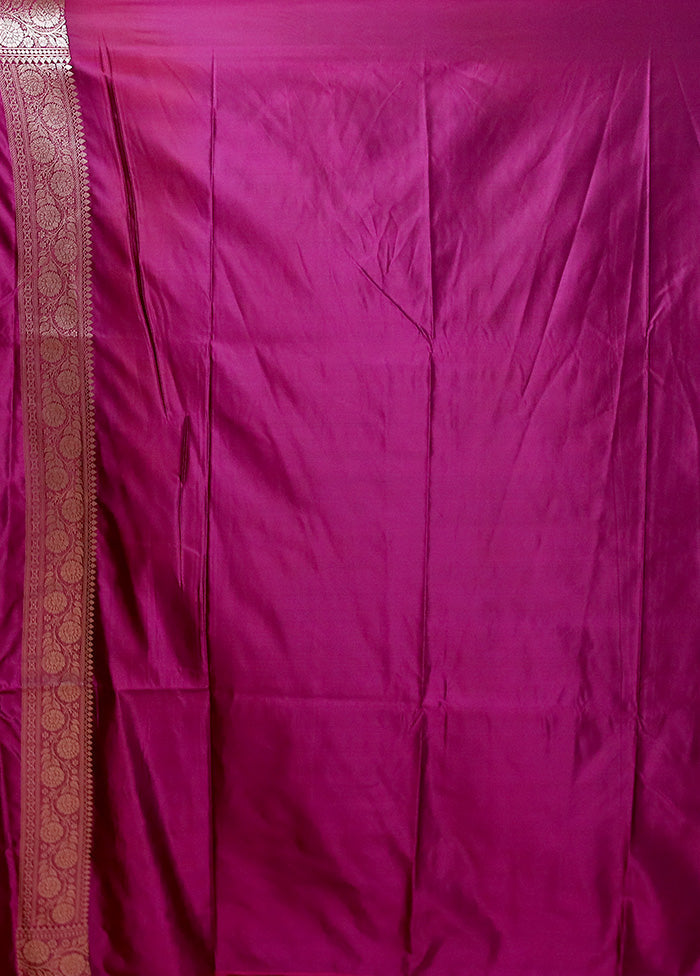 Pink Katan Silk Saree With Blouse Piece 2025 Newest Cheap Online