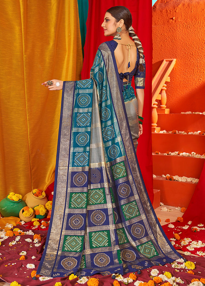 Grey Tussar Silk Saree With Blouse Piece Discount Great Deals