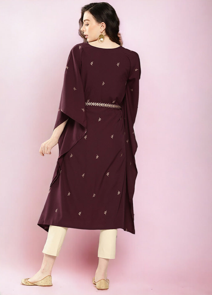 Burgundy Readymade Silk Kurti Buy Cheap Perfect