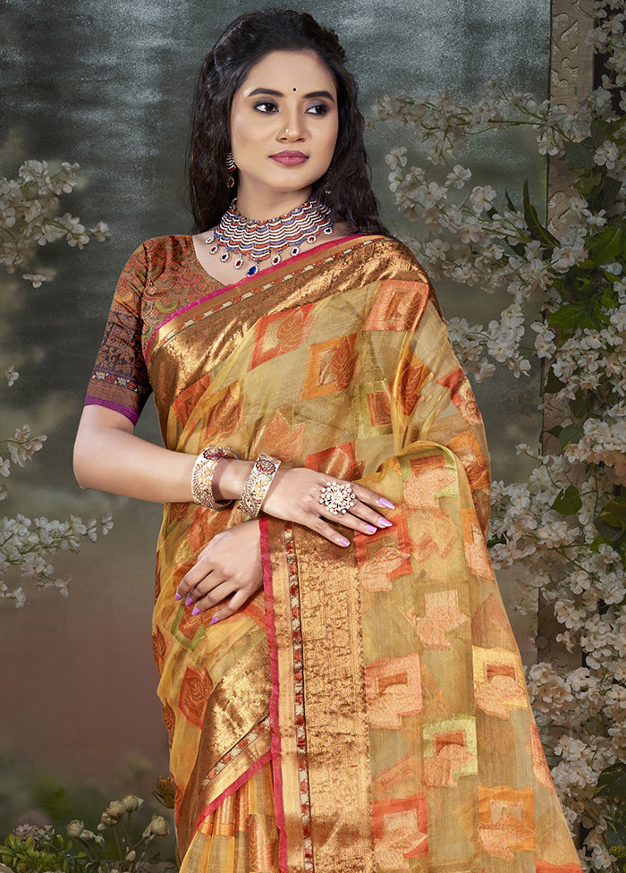 Teal Chanderi Silk Saree With Blouse Piece Outlet Geniue Stockist