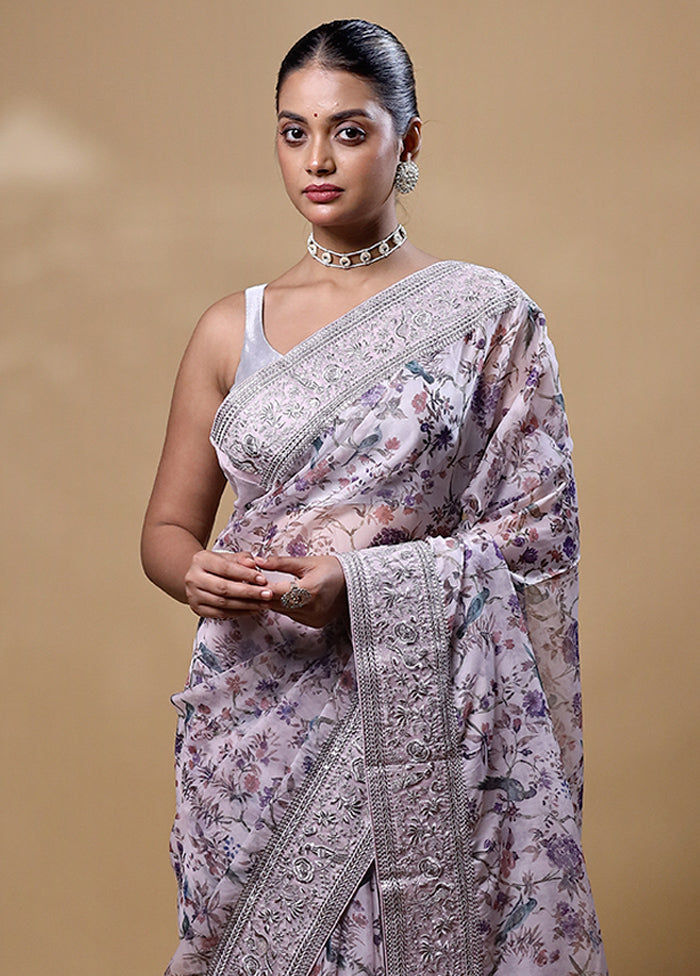 White Silk Saree With Blouse Piece Buy Cheap Authentic