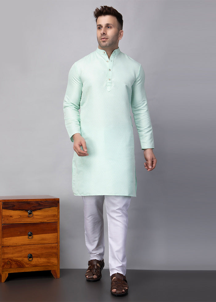 2 Pc blue Viscose Kurta Pajama Set Enjoy For Sale