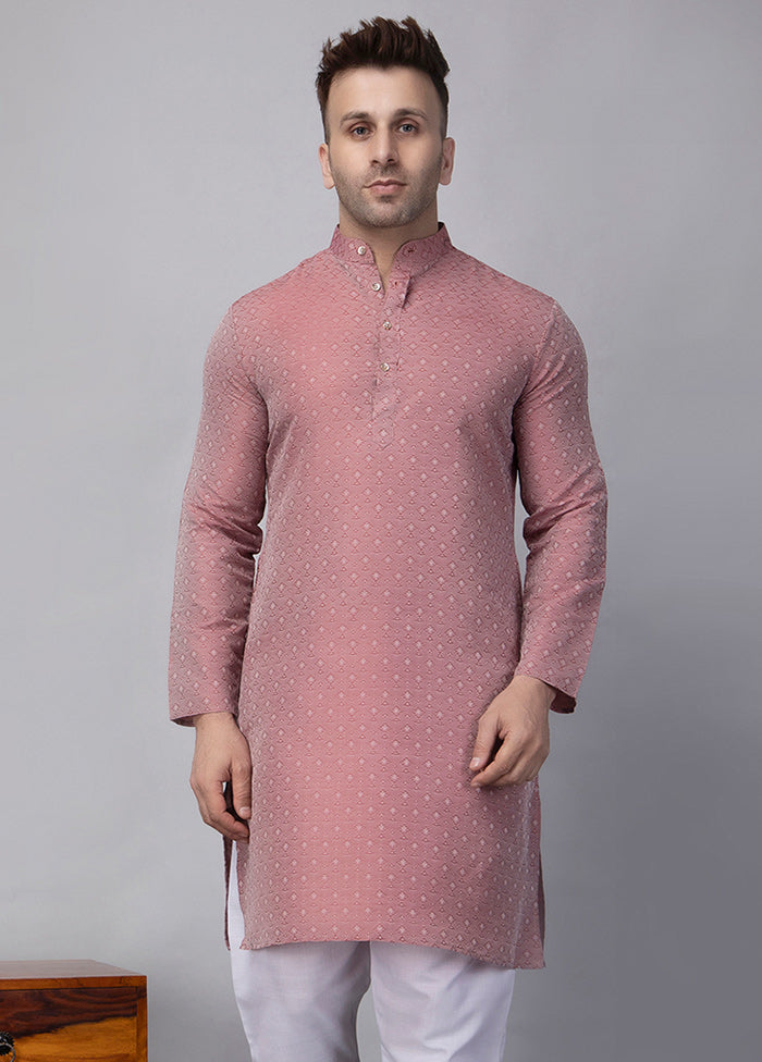 2 Pc Maroon Viscose Kurta Pajama Set Outlet Clearance