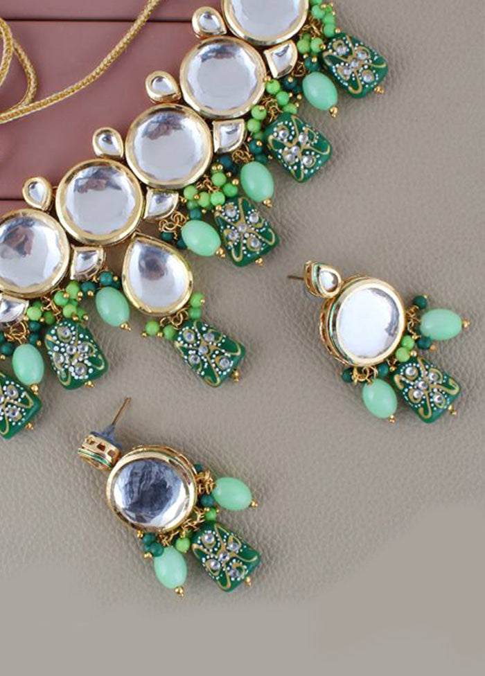 Green Alloy Jewellery Set Free Shipping Very Cheap