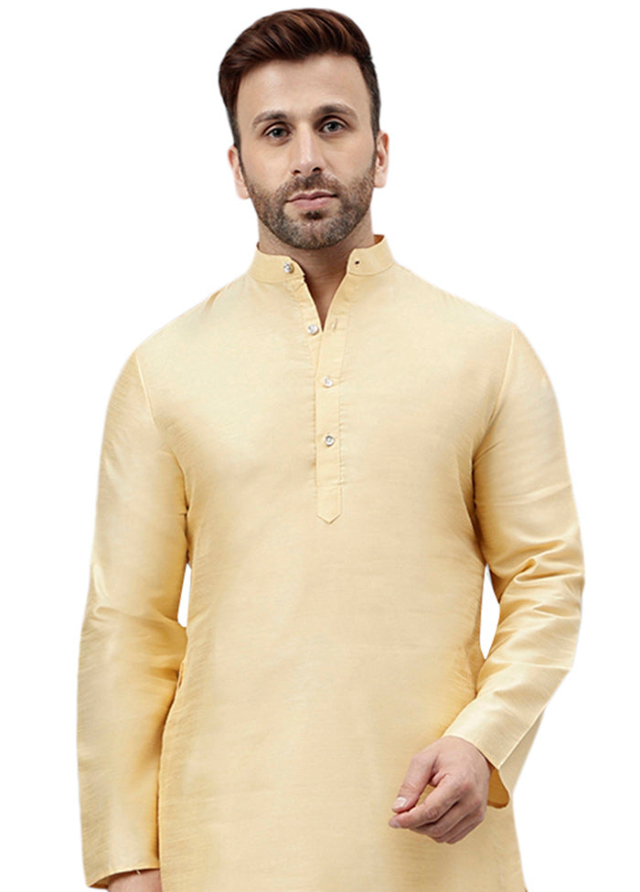 Cream Dupion Silk Solid Kurta 2025 Cheap Online