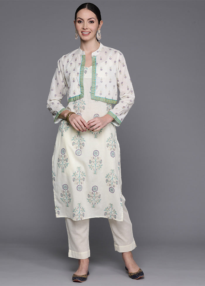 2 Pc Off White Pure Readymade Cotton Kurti Set Manchester Great Sale Online