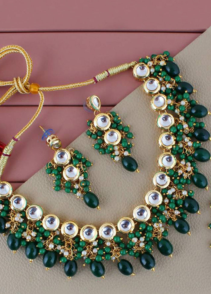 Green Alloy Jewellery Set Sale 100% Guaranteed