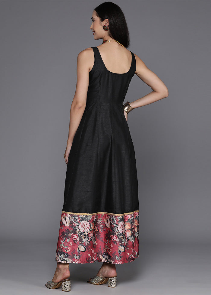 Black Readymade Silk Indian Dress Store Sale Online