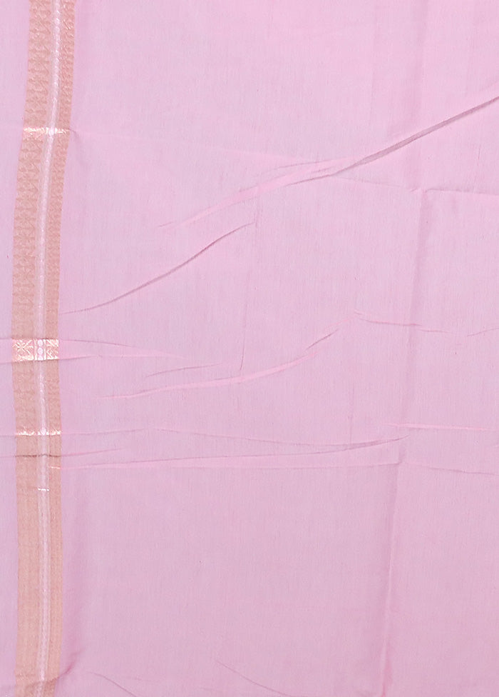 Pink Kora Silk Saree With Blouse Piece Buy Cheap Sast