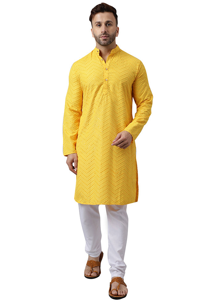 2 Pc Lemon Silk Kurta Pajama Set Pay With Visa Sale Online