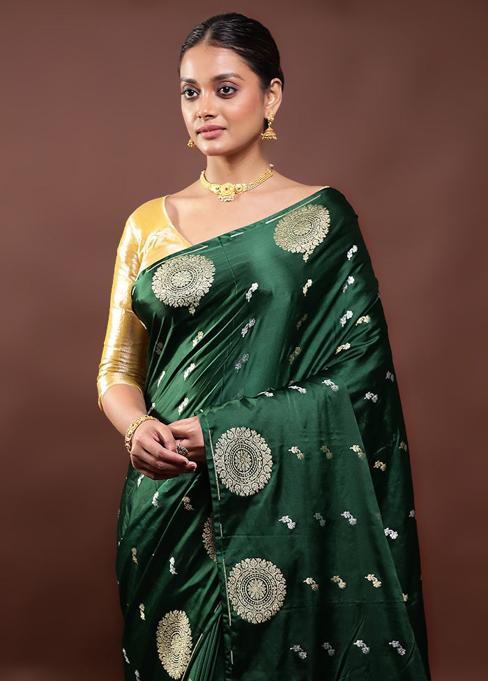 Green Dupion Silk Saree With Blouse Piece Buy Cheap 2025