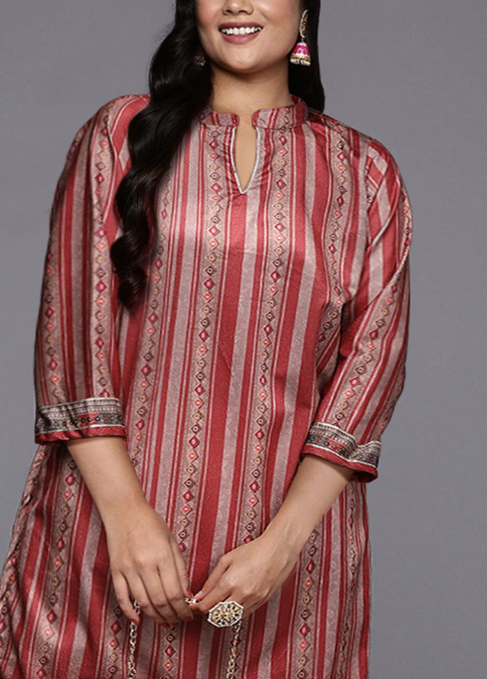 2 Pc Maroon Readymade Velvet Kurti Set Manchester Sale Online