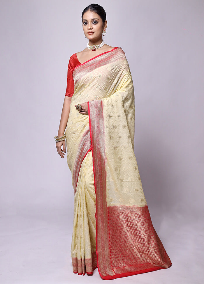 Cream Georgette Saree With Blouse Piece Buy Cheap For Nice