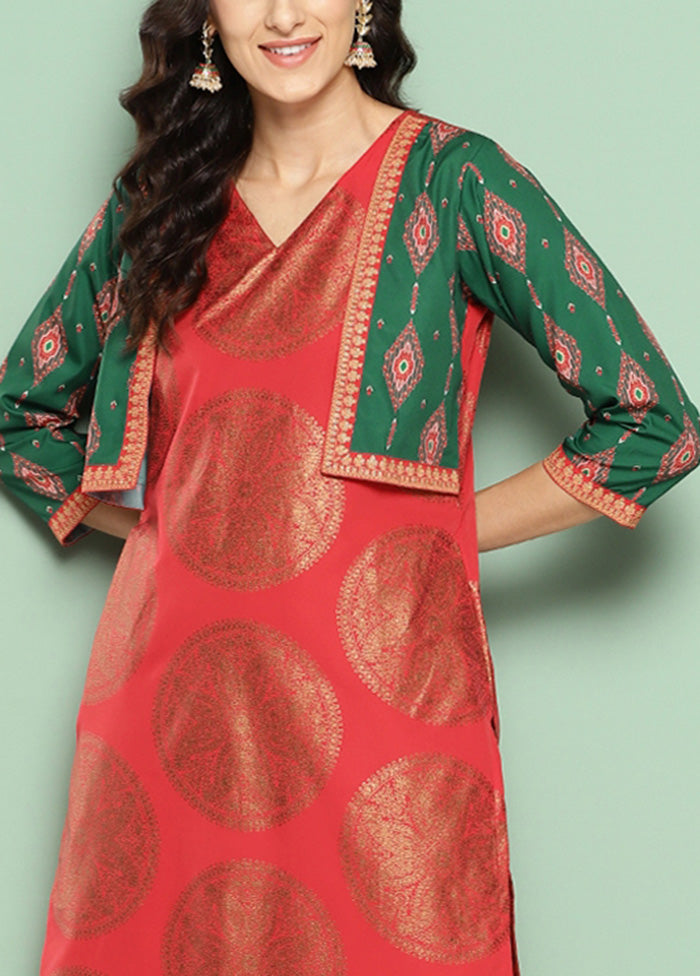 Red Readymade Silk Kurti Cheap Online Store Manchester