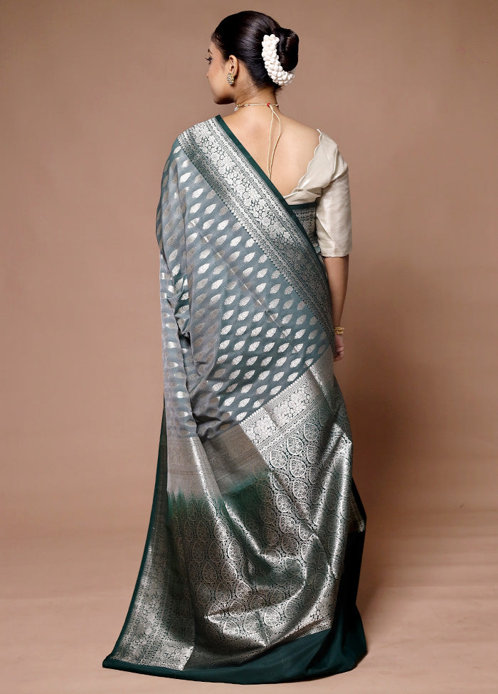 Green Uppada Silk Saree With Blouse Piece Shop For Cheap Online