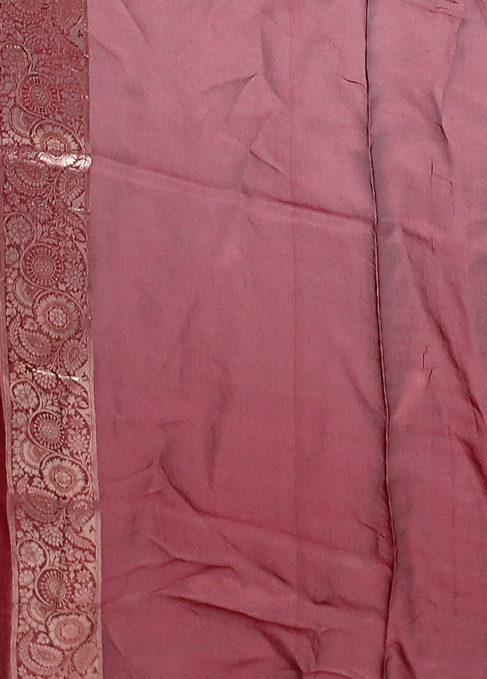 Maroon Dupion Silk Saree With Blouse Piece For Sale Finishline