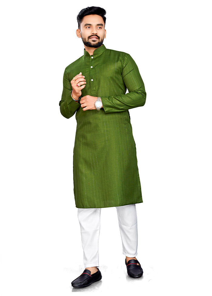 Mehendi Pure Cotton Kurta And Pajama Set Outlet Best Seller