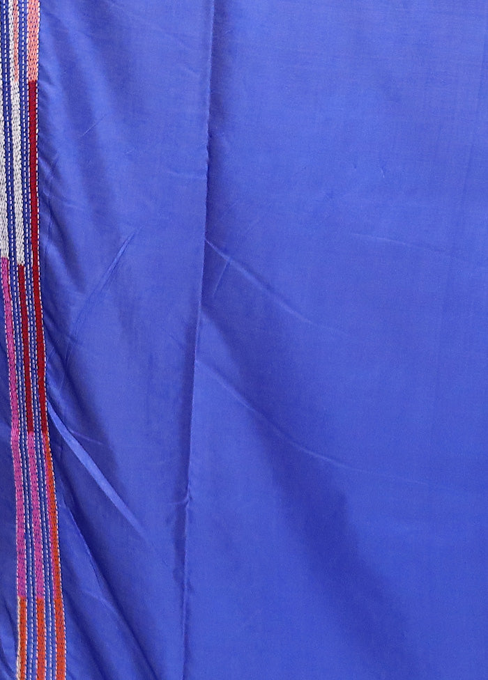 Blue Kantha Stitch Silk Saree With Blouse Piece Tumblr Online