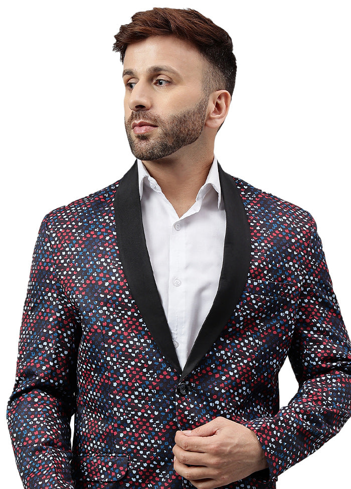 Multicolor Viscose Printed Blazer Outlet Manchester Great Sale