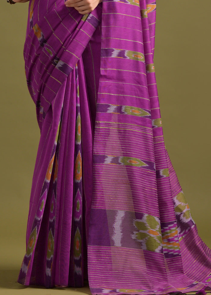 Pink Pure Cotton Saree With Blouse Piece Clearance Wide Range Of