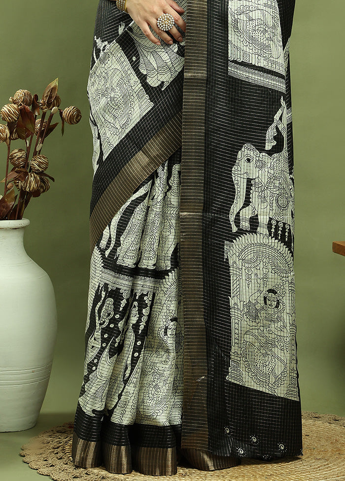 Black Dupion Silk Saree With Blouse Piece Best Wholesale